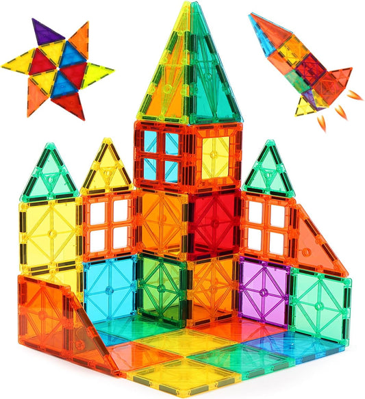 Magnetic Building Tiles Set (60-piece)