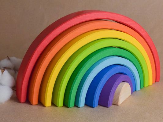 Wooden Rainbow Stacker